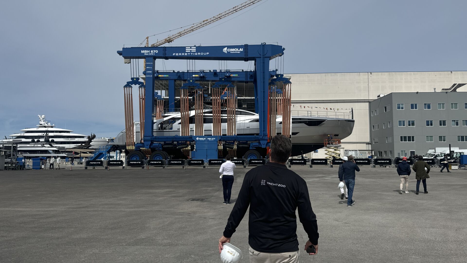 Sold and launched! The 4th Pershing 140 hull