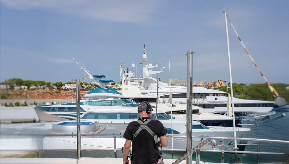 Chartering a superyacht for film & TV