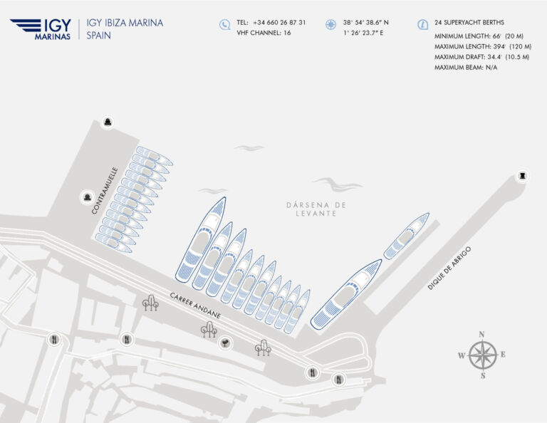 IGY Ibiza Marina Map