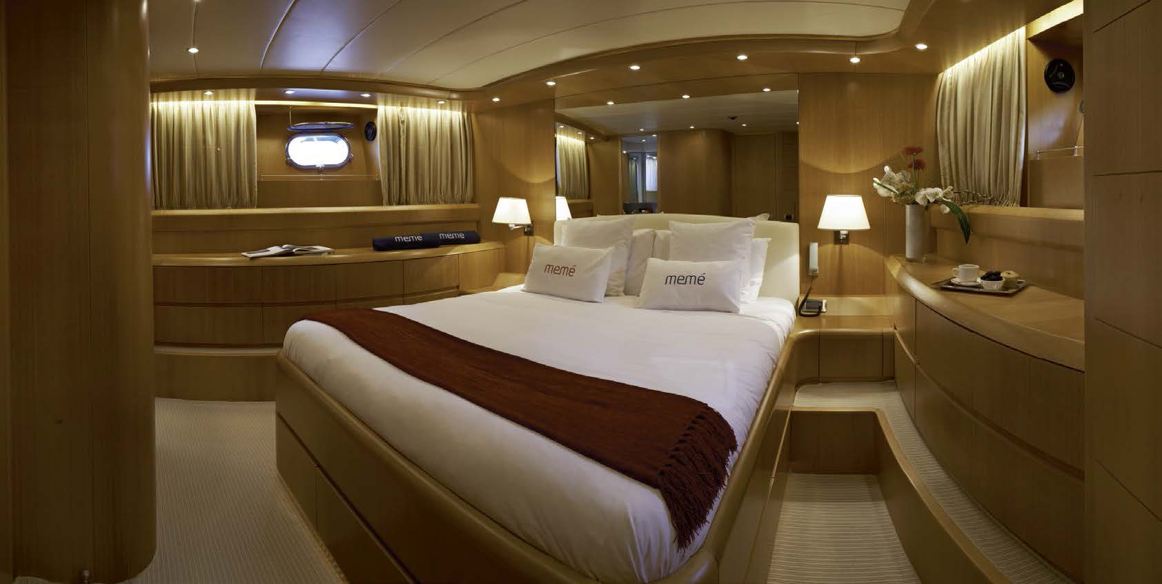 M/Y MEME luxury yacht for charter double bedroom