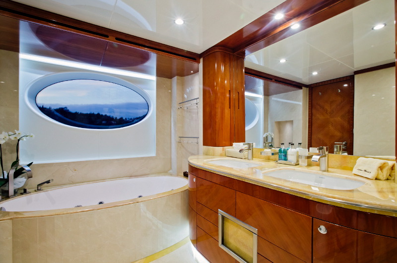 M/Y Marina Wonder luxury yacht master bathroom