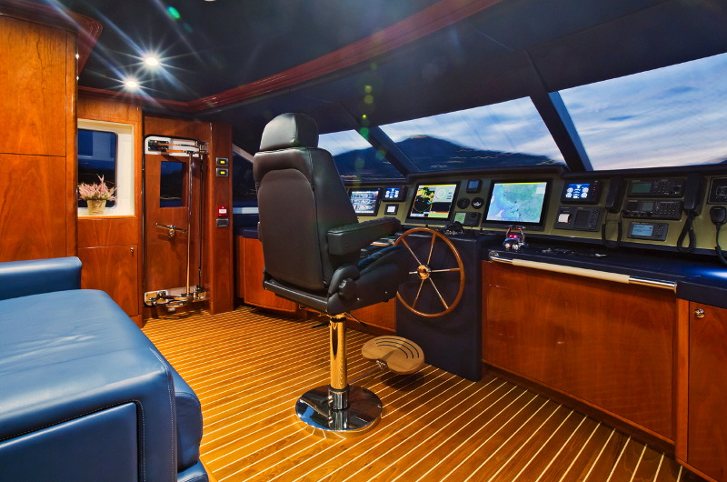 marina wonder motor yacht for charter captain cabin